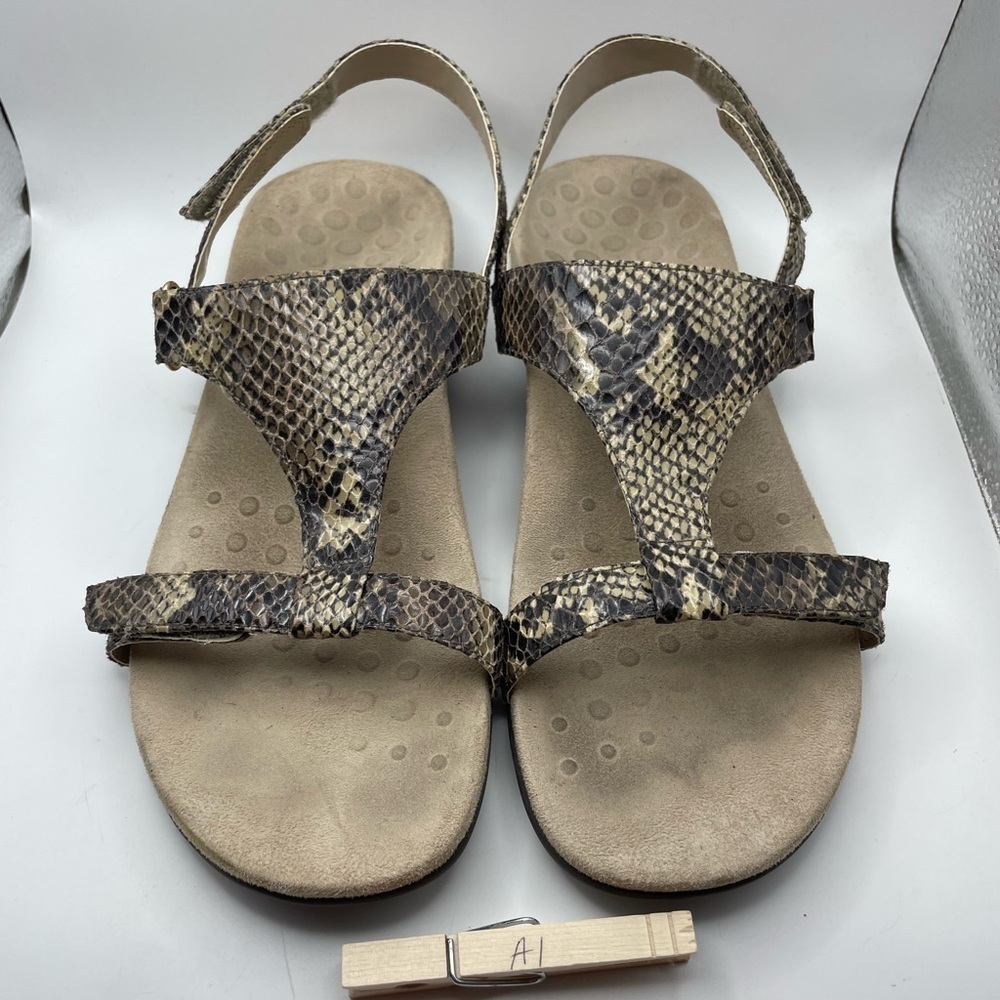 Vionic Giorgina Python Print Sandals Size 10 - image 3